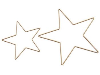 Metal star 100cm gold (hollow tube) - Per stuk