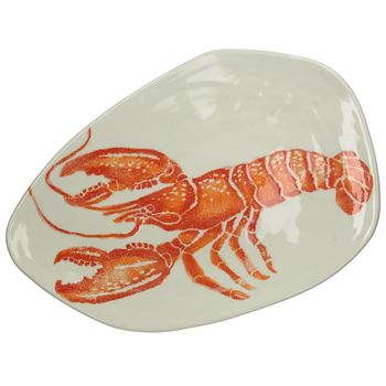 Plate Lobster Ceramic Orange 45x31x2.8cm