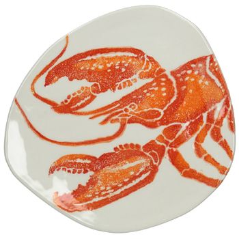 Plate Lobster Ceramic Orange 29x26x1.7cm