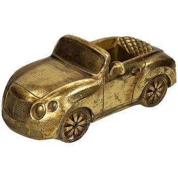 Pflanzgefäß Auto Polyresin Gold 26x13.3x11cm