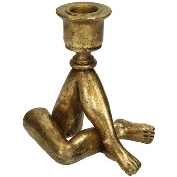 Candle Stick Legs Polyresin Gold 8x11x11.8cm