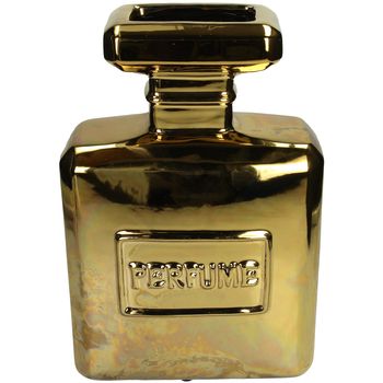 Vase Perfume Bottle Fine Earthenware Gold 19.5x8.5x29.7cm