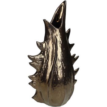 Vase Fine Earthenware Bronze 21x14x36cm