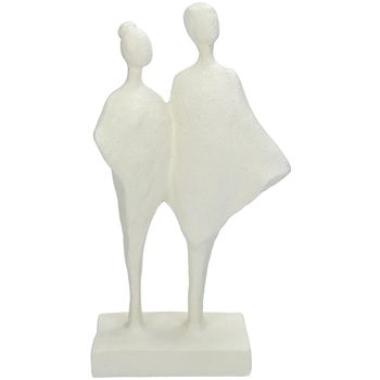 Ornament Couple Polyresin White 17.2x8.7x30.7cm