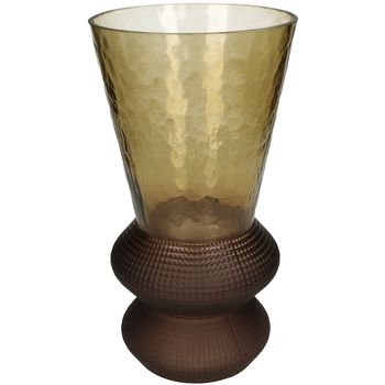 Vase Glass Brown 15.5x15.5x30cm