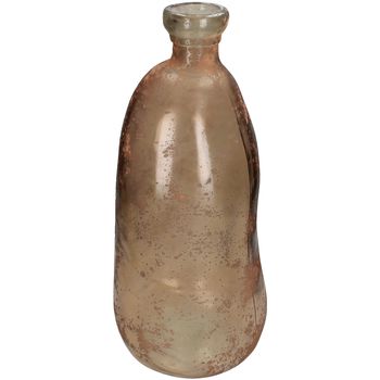 Vase Recyceltes Glas Beige 22x22x51cm