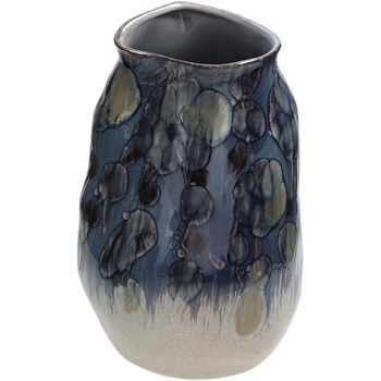 Vase Handmade Ceramic Blue 31x20x20cm
