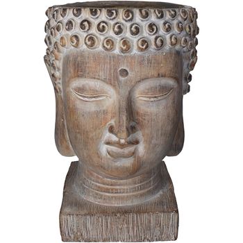 Pflanzgefäß Buddha Magnesium Braun 29,5x22x45cm