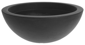 PLANTENSCHAAL KUNSTSTOF ROND DIA 52X20CM ANTRACIET