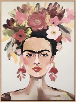 Schilderij Frida Kahlo pastel 70x105cm