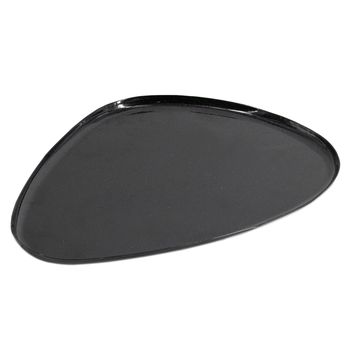 Metalen tray organisch black marble 30x22cm