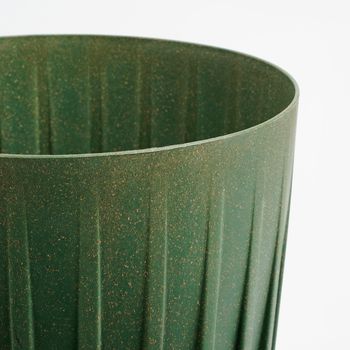 Lungo pot round green FSC Mix - h22,5xd19cm