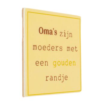Tegeltje oma's