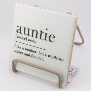 Tegeltje auntie dictionary