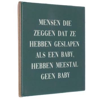 Tegeltje slapen als een baby