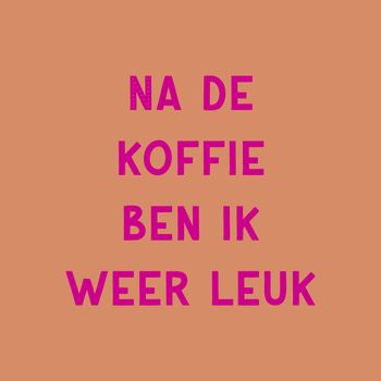 Tegeltje na de koffie