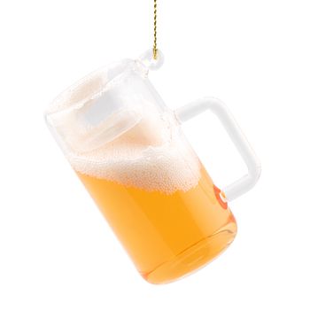 Kerstbal bierpul 5,6x4x7,3cm