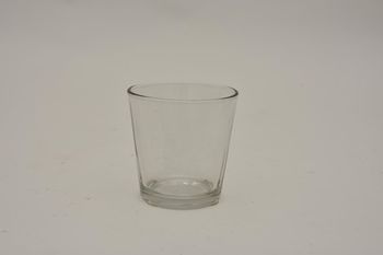 Theelicht glas Keimpe helder D7,5 H7,5cm