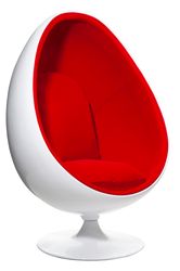 Fauteuil Egsmark Ovaal - Rood - LiL Design