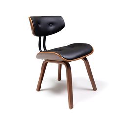 Stoel Ringsted - Zwart/Walnoot - LiL Design
