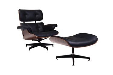 Fauteuil Glostrup met voetenbankje - Zwart - LiL Design