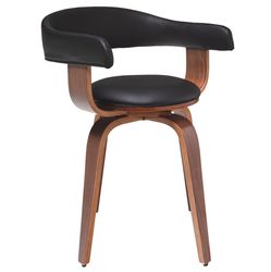 Stoel Thisted - Zwart/Walnoot - LiL Design