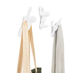 Wandhaken Buddy - Wit - Umbra