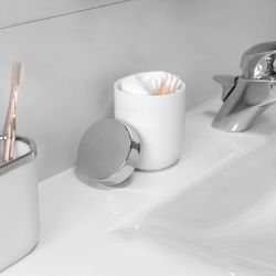 JUNIP CANISTER W. LID CHRM/WHT