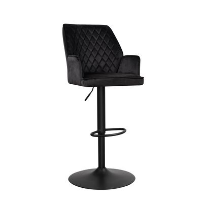 Donny barkruk velvet Black