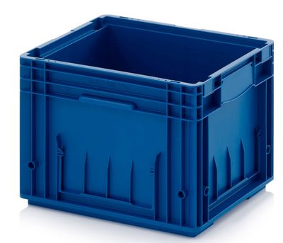 Extra sterke Stapelbak Bodem Glad Gesloten Met Waterafvoergaten 40x30x28cm