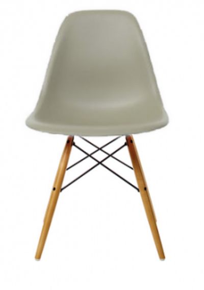 Vitra Eames DSW Plastic Side Chair Moosgrau