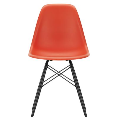 Vitra Eames DSW Plastic Side Chair Rood