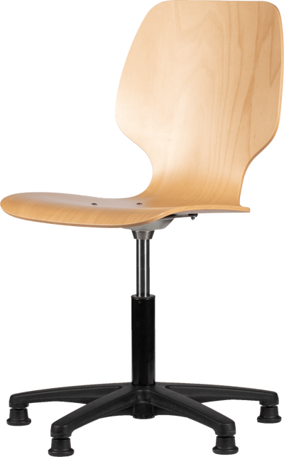 Werkstoel Loketstoel Instelbaar 41-56cm Houten Kuip