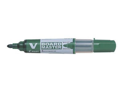 Pilot Begreen V-Board Master Whiteboardmarker, Ronde Punt, 3 mm, Groen (doos 10 stuks)