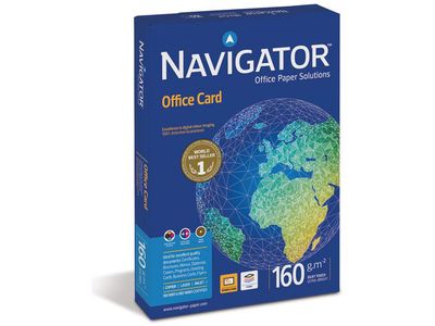 Navigator Office Card Papier A4, 160 g/m², Wit (doos 5 x 250 vel)
