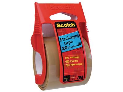 Scotch® Verpakkingstape dispenser ''Easy to Start'' 50 mm x 20 m, bruin (rol 20 meter)
