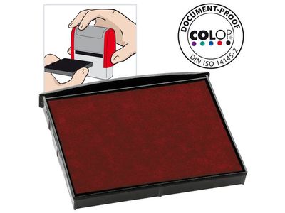 Colop Reserve kussen t.b.v. zelfinktende stempels E/2800 rood voor 2800 (pak 2 stuks)