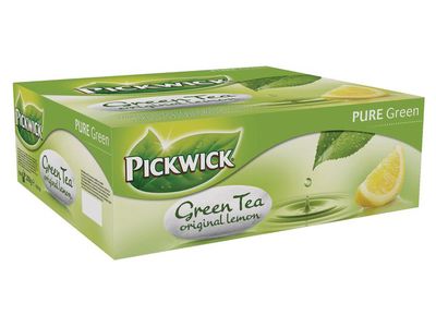 Pickwick Kruidenthee grootverpakking Groene thee original lemon (pak 100 stuks)