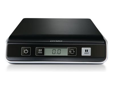 DYMO USB postweegschaal Cap. 5 kg, Afmetingen platform 20 x 20 cm, Zwart