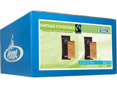 Hoppe Koffiekoekjes, Fairtrade (doos 200 stuks)