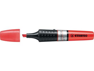 STABILO Tekstmarker Luminator XT 2 - 5 mm, rood (pak 5 stuks)