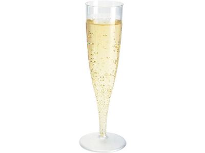 Duni Champagneglazen, Plastic, 100 ml, Transparant (pak 10 stuks)