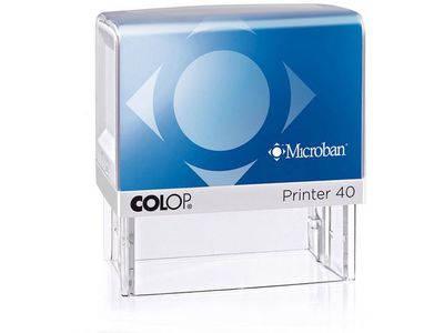 COLOP Stempel - zelfinktend voor dagelijks gebruik Printer 40 Microban, 59 x 23 mm, max. 6 regels
