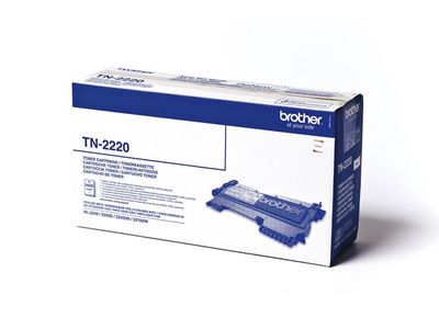 Brother TN-2220 Toner, Hoog Rendement, Zwart