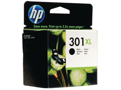HP 301XL Inktcartridge, Zwart