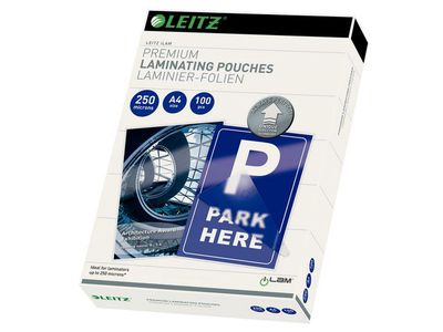Leitz Lamineerhoes A4, 216 x 303 mm, 2 x 250 micron, Glanzend (pak 100 stuks)