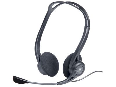 Logitech PC960 On-Ear Stereo Headset, USB, Zwart