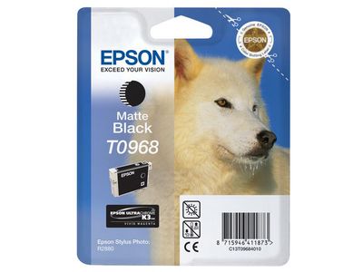 Epson T0968 Inktcartridge, Mat zwart