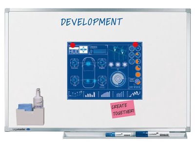 Legamaster Professional Whiteboard, Magnetisch, Email, 1200 x 3000 mm