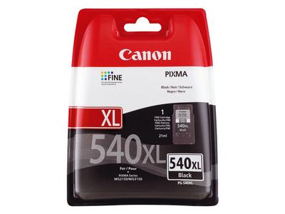 Canon PG-540XL Inktcartridge, Hoog Capaciteit, Zwart